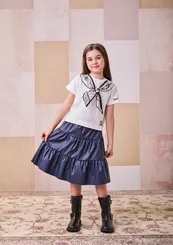 BLUSA MINNIE COM LENÇO ANIMÊ N4551