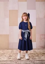 VESTIDO COM CINTO ESTAMPADO ANIMÊ N4690