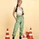 CALÇA SARJA CARGO MILITAR VERDE