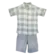 CONJUNTO CAMISA MC BIARRITIZ XADREZ E BERMUDA PRECOCE M2CO5443