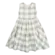 VESTIDO XADREZ SAIA COM RECORTE ONDULADO PRECOCE MVT5304