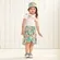 CONJUNTO BLUSA C/ SAIA ESTAMPADO