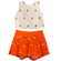 CONJUNTO BLUSA COM AMARRAÇÃO NAS COSTAS E SHORT SAIA PRECOCE M2CJ5542