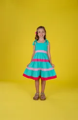 VESTIDO COM RECORTES PRECOCE M2VT5559