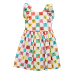 VESTIDO BABADO NAS COSTAS COM DECOTE PRECOCE MVT5514