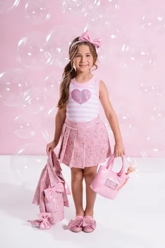 SHORT SAIA SARJA PREGAS BARBIE BALLET PITUCHINHUS 40126