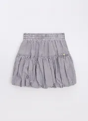 SAIA SHORT BALONÊ ALGODÃO LISTRADO PITUCHINHUS 29420