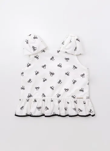 BLUSA ALGODÃO MAXI LAÇOS PUFFER PITUCHINHUS 29450