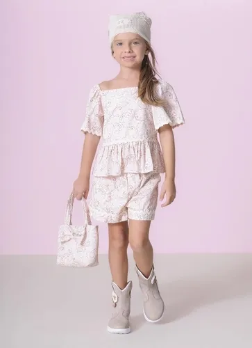 SHORT ALGODÃO PAISLEY SIANINHA PITUCHINHUS 29465