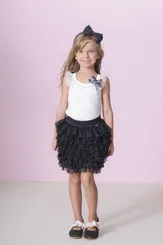 BLUSA RIB ALÇA DETALHE TULE E LAÇO PITUCHINHUS 29500