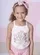 BLUSA ALÇA RIB BOUQUET FLORES LAÇO BORDADO PITUCHINHUS 29499