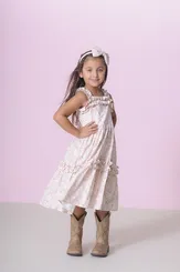 VESTIDO ALGODÃO PAISLEY FRU-FRU E CRISTAL PITUCHINHUS 29497