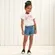 SHORT JEANS LISTRAS LATERAIS