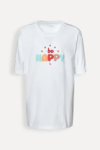 CAMISETA MENINA ESTAMPA BE HAPPY RESERVA 0098529