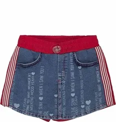 SHORT SAIA C/CORTA VENTO JEANS