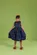 VESTIDO GOLA FRU-FRU E DECOTE NAS COSTAS PRECOCE MVT5659