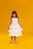 VESTIDO COM BABADOS E LASTEX NAS COSTAS PRECOCE M2VT5807