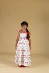 VESTIDO COM ALÇAS AMARRAÇÃO E LAÇO CANDY CANES PRECOCE M2VT5681
