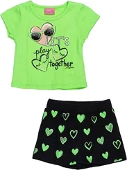 CONJUNTO BLUSA NEON VERDE