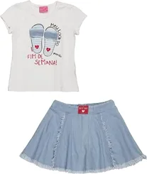 CONJ. BLUSA C/ SAIA  OFF/