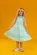 VESTIDO ALÇA AMARRAÇÃO FRUFRU NA BARRA AZUL PRECOCE M2VT5801