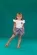 CONJUNTO BLUSA POMPOM E SHORT ESTAMPA FLOR DE OURIÇO PRECOCE MCJ5744
