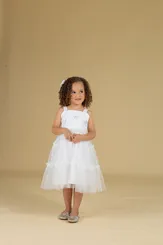 VESTIDO COM SAIA TULE REMOVÍVEL PRECOCE MVT5673