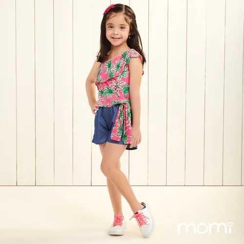 CONJ. BATA E SHORT COQUEIRO