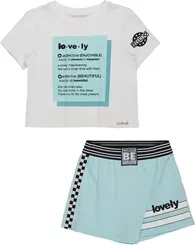 CONJUNTO BLUSA C/ SHORT BRANCO