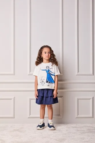 CONJUNTO BLUSÃO T-SHIT ELSA E SAIA BABADO ANIMÊ P6548