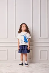 CONJUNTO BLUSÃO T-SHIT ELSA E SAIA BABADO ANIMÊ P6548