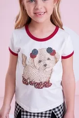 BLUSA COTTON CACHORRO CRISTAL DEBRUM PITUCHINHUS 30059