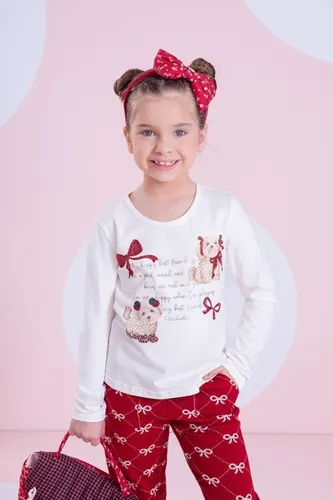 BLUSA COTTON SERIGRAFIA BEST FRIENDS CRISTAL PITUCHINHUS 30060