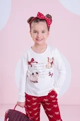 BLUSA COTTON SERIGRAFIA BEST FRIENDS CRISTAL PITUCHINHUS 30060