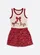 CONJUNTO REGATA RIB LAÇOS CRISTAL E SHORTS EST MINI FLORES PITUCHINHUS 30082