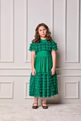 VESTIDO BABADOS TULE ANIMÊ N5613