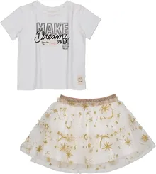 CONJ. BLUSA E SAIA