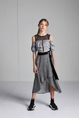 BLUSA DE TACTEL E TELA