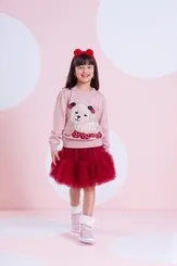 BLUSA TRICOT CACHORRINHO POMPOM CRISTAL PITUCHINHUS 30025