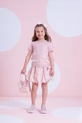 BLUSA TRICOT MG CURTA LAÇOS CRISTAL PITUCHINHUS 30027