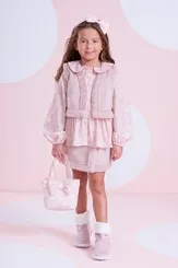 SAIA SHORT CAMURÇA COM PELE PITUCHINHUS 30117
