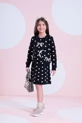 CASAQUETO TRICOT POÁ BOLSO LAÇOS BORDADO PITUCHINHUS 30011