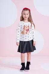 BLUSA RIB SERIGRAFIA POÁ E CACHORRO PITUCHINHUS 30063