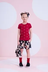 SHORT ALGODÃO EST POÁ E CACHORRINHOS PITUCHINHUS 30091