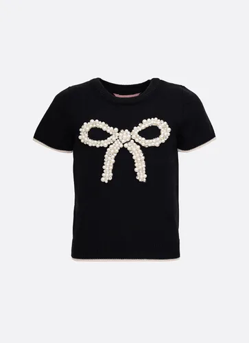 BLUSA TRICOT MAXI LAÇO BORDADO PITUCHINHUS 30007