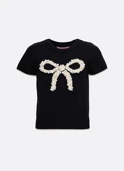 BLUSA TRICOT MAXI LAÇO BORDADO PITUCHINHUS 30007