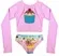 BIQUINI CROP KIDS MAGALI EST. MUNDO DO SORVETE