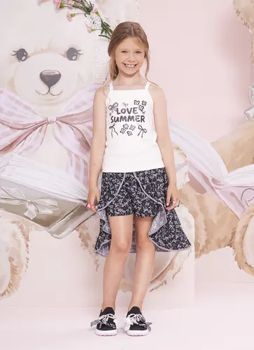 SAIA SHORT MULLET ALGODÃO PITUCHINHUS 30742