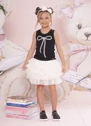SAIA SHORT BABADOS TULE PITUCHINHUS 30752