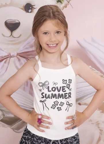 BLUSA RIB ALÇA LOVE SUMMER PITUCHINHUS 30767